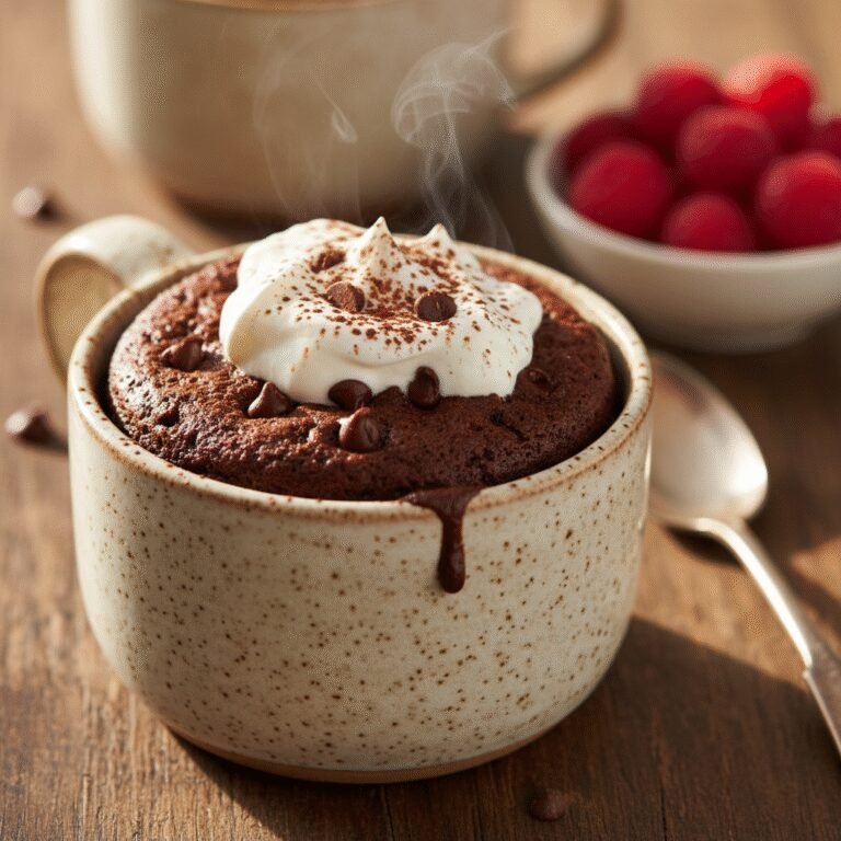 The Ultimate Moist Low Carb Mug Cake: A 2-Minute Keto Chocolate Dream