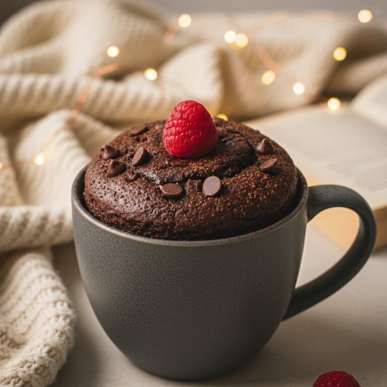 The Ultimate Moist Low Carb Mug Cake With Stevia: A Keto Chocolate Dream in 2 Minutes