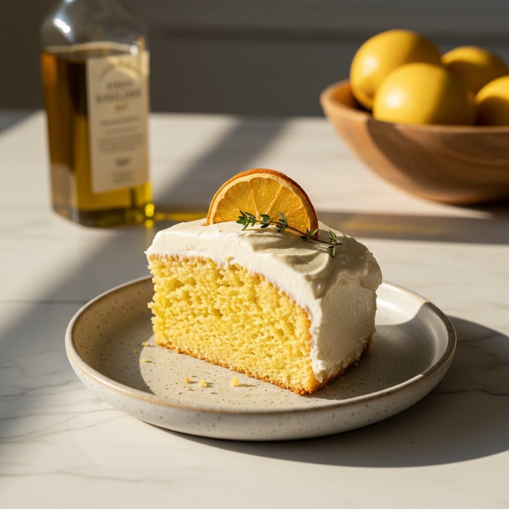 Ultimate Moist Olive Oil Citrus Cake With Creamy Dairy-Free Buttercream