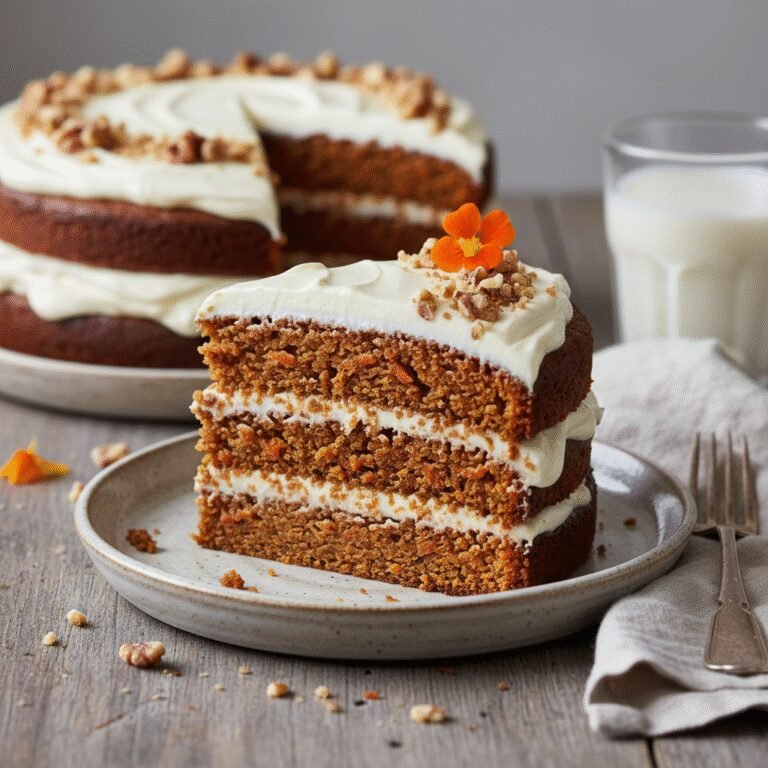 The Ultimate Moist Vegan Carrot Cake with Tangy Cream Cheese Frosting