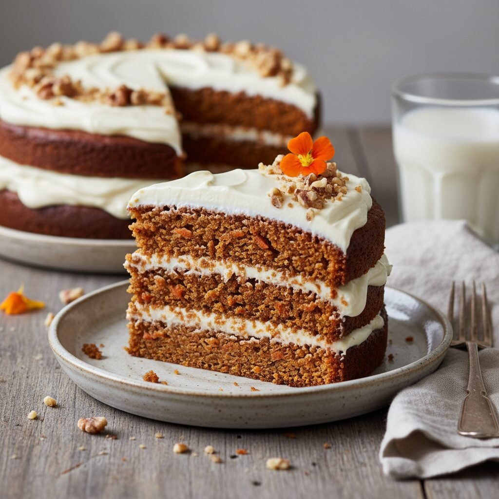The Ultimate Moist Vegan Carrot Cake with Tangy Cream Cheese Frosting