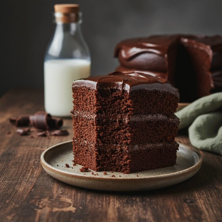 The Ultimate Moist Vegan Chocolate Cake: Rich, Fudgy, and Dairy-Free