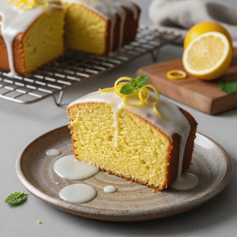 The Ultimate Moist Vegan Lemon Cake with Zesty Glaze
