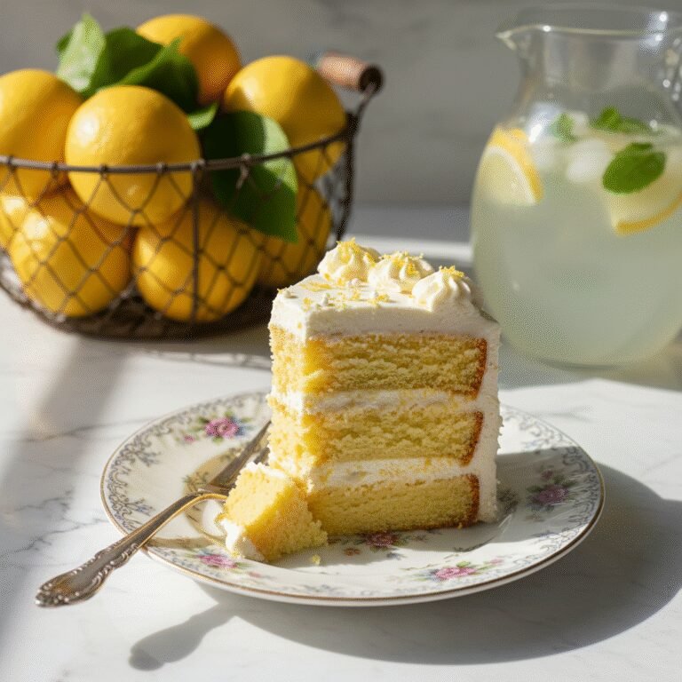 The Ultimate Moist Vegan Lemon Cake with Silky Buttercream