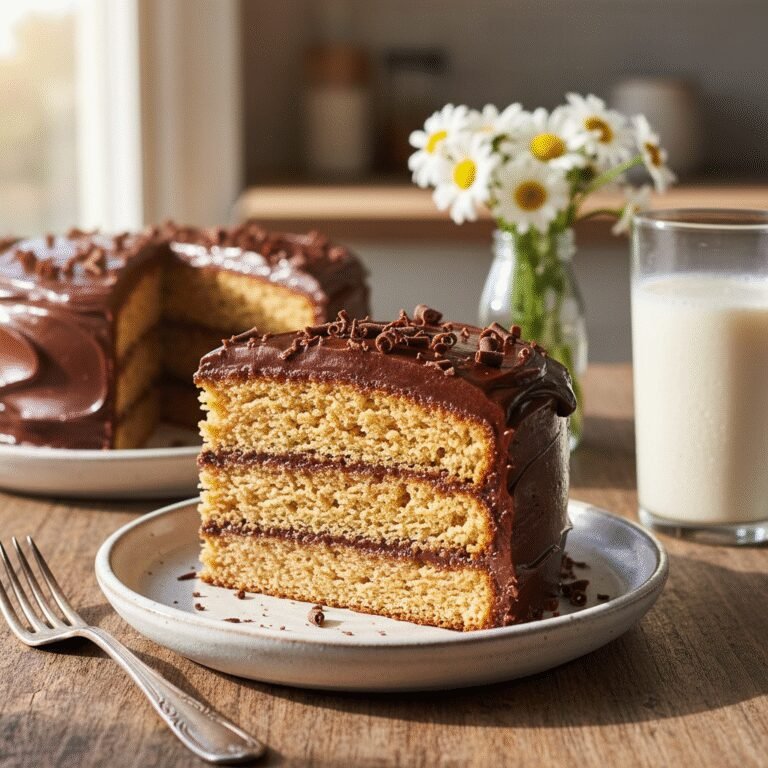 The Ultimate Moist Vegan Vanilla Cake with Rich Chocolate Frosting