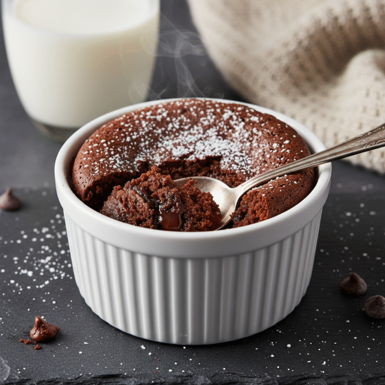 The Ultimate Quick Air Fryer Chocolate Cake For One: A Gooey, decadent 10-Minute Miracle