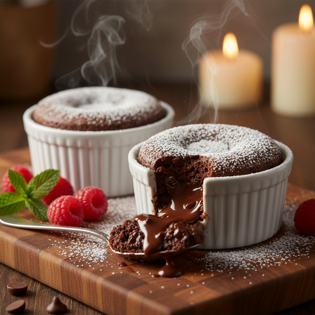 Decadent 15-Minute Air Fryer Chocolate Cake For Two