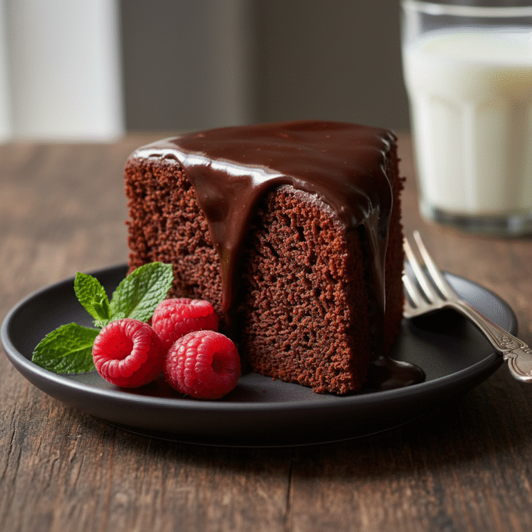 Decadent Quick Air Fryer Chocolate Cake Without Egg Recipe