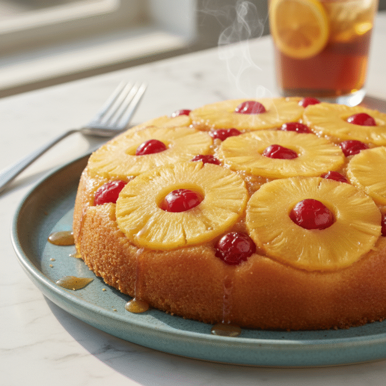 Golden & Gooey: The Ultimate Quick Air Fryer Pineapple Upside Down Cake (Gluten-Free)
