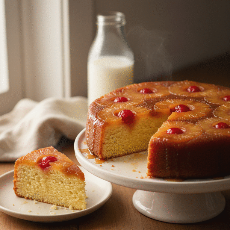 Quick Air Fryer Pineapple Upside Down Cake Recipe