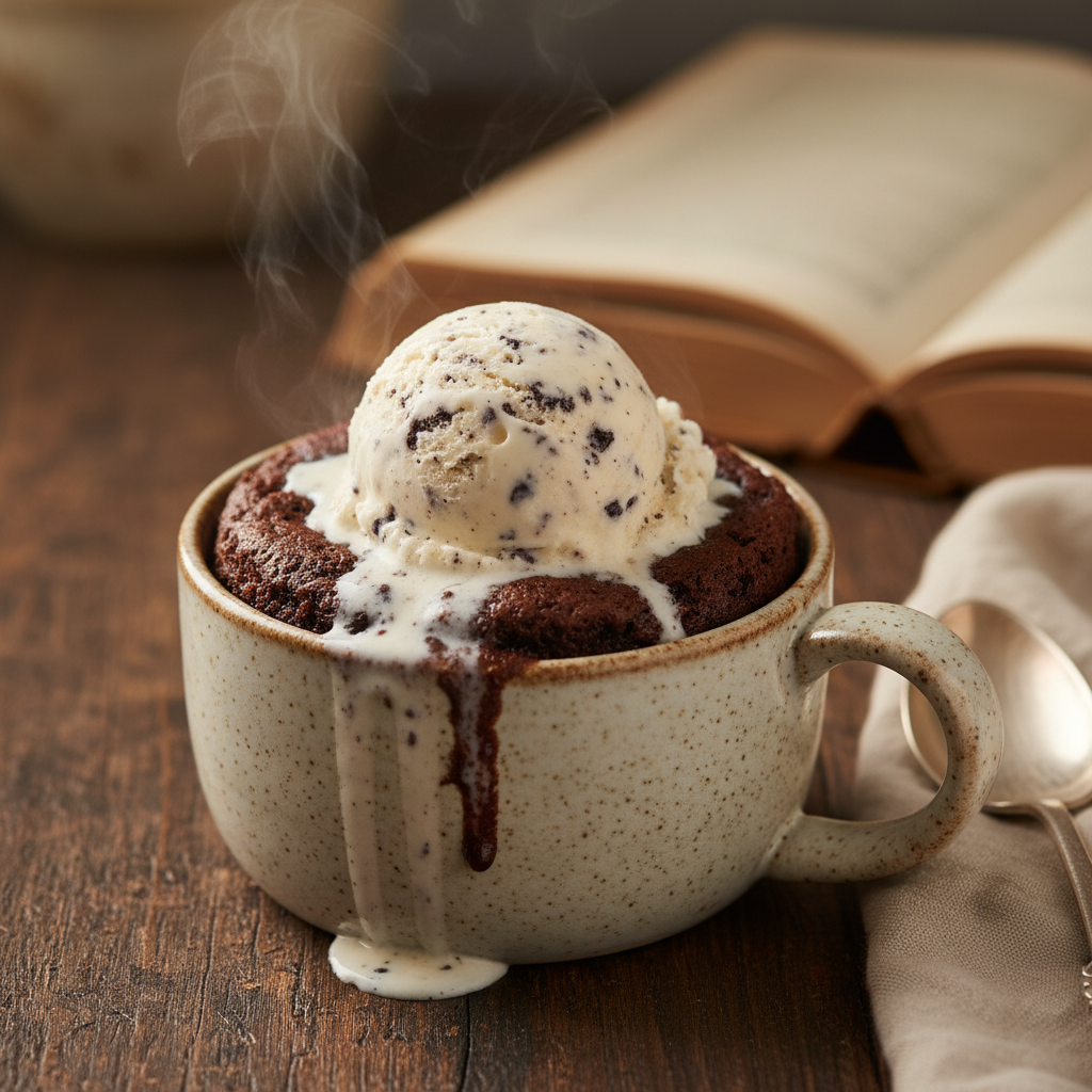 The Ultimate Fudgy Microwave Brownie Mug Cake For One
