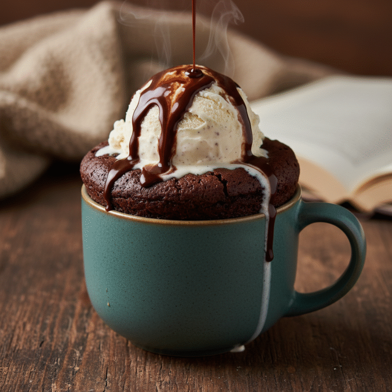 The Ultimate 5-Minute Fudgy Microwave Chocolate Mug Cake for One