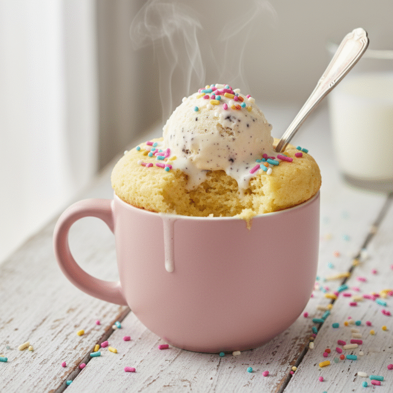 The Ultimate 90-Second Gluten-Free Vanilla Mug Cake