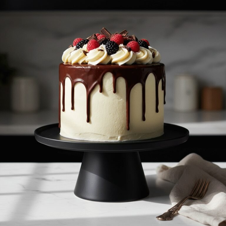 Tall Chocolate Drip Cake: The Ultimate Single Layer Recipe