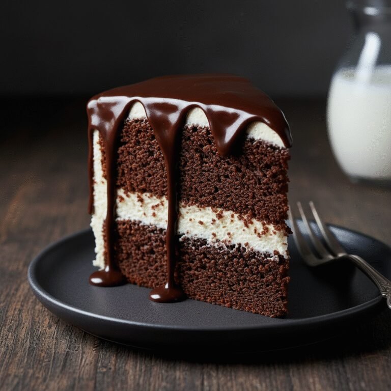 Tall Chocolate Drip Cake: The Ultimate Two-Layer Celebration Cake