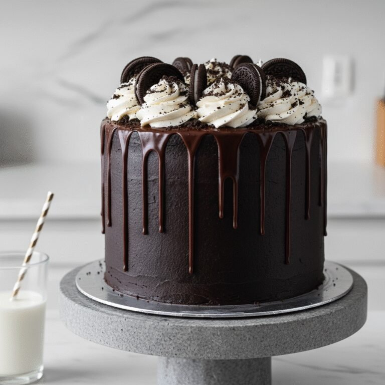 The Ultimate Tall Oreo Drip Cake: A Single Layer Showstopper