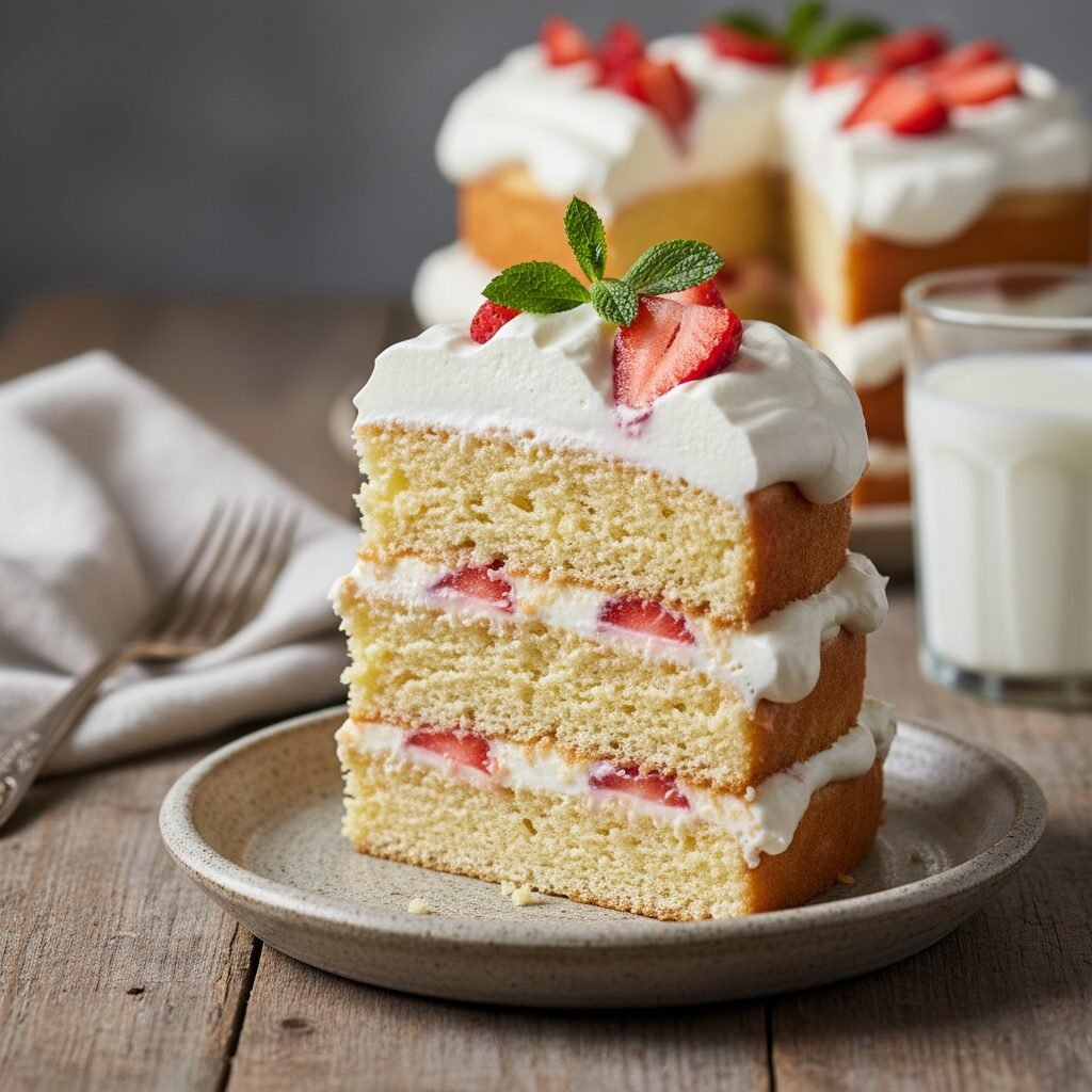 Sky-High Indulgence: The Ultimate Tall Tres Leches Four-Layer Cake