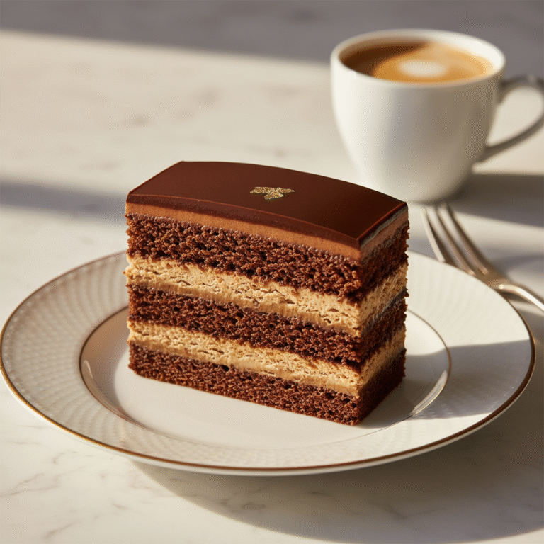 Authentic French Opera Cake: A Masterpiece of Coffee and Chocolate