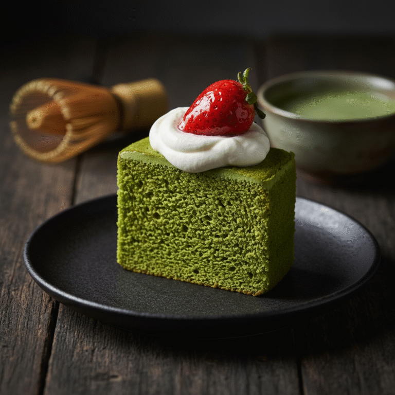 The Ultimate Fluffy Japanese Matcha Sponge Cake Recipe