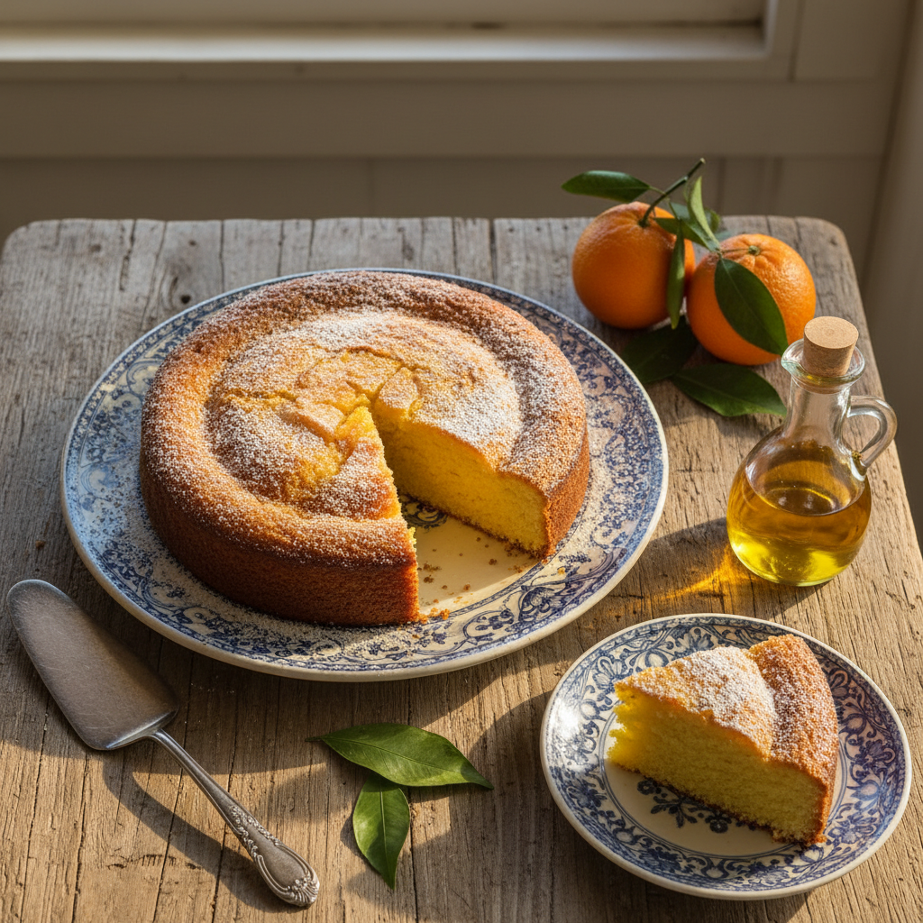 Traditional Portuguese Orange Olive Oil Cake: A Moist & Aromatic Citrus Delight